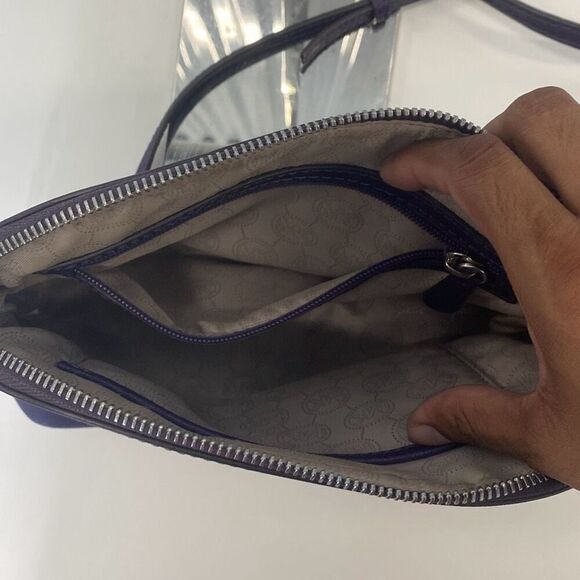 Michael Kors Cindy Soffiano leather Dome Crossbody - Picture 7 of 8